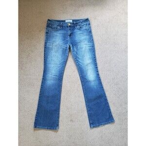 VTG Y2K Womens Baby Phat Silver Label Bootcut Flare Embroidered Jeans Sz 11